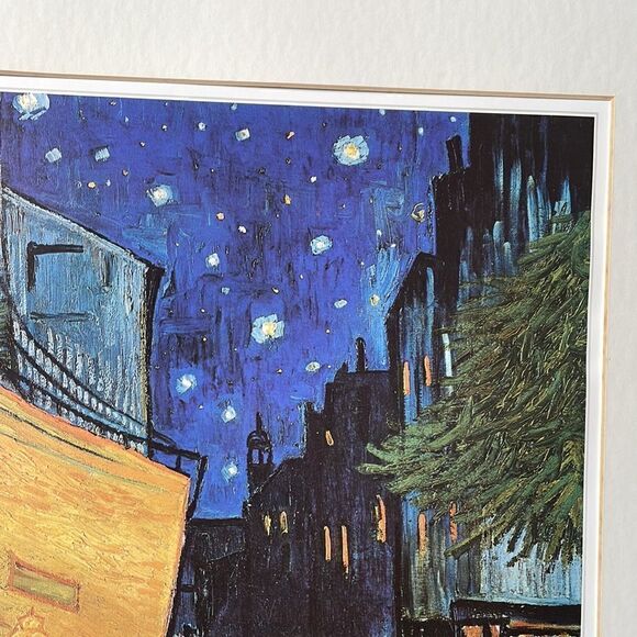 Vincent Van Gogh’s “Cafe Terrace at Night,” Print. Original Produced in 1988 - Picture 4 of 16